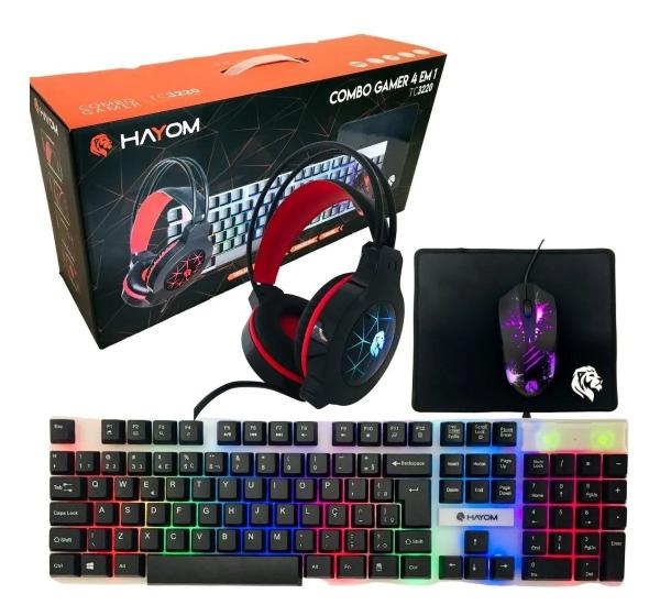 Imagem de Kit Gamer 4 Em 1 Teclado/Headset/MousePad/Mouse - Hayom TC3220