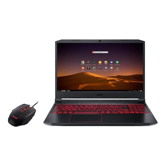 Notebookgamer - Acer An515-44-r11b Amd Ryzen 7 4800h 2.60ghz 8gb 512gb Ssd Geforce Gtx 1650 Endless os Aspire Nitro 5 - C/ Mouse 15,6" Polegadas