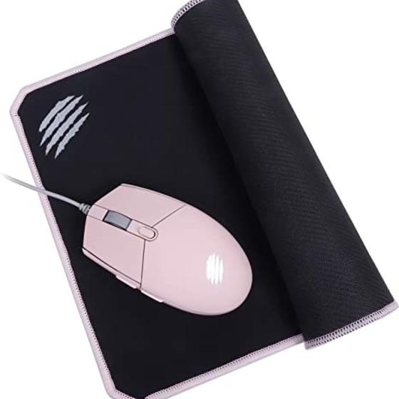 Imagem de Kit Gamer Combo Arya Mouse 2400 DPI + Mouse pad Speed Rosa MC104 OEX