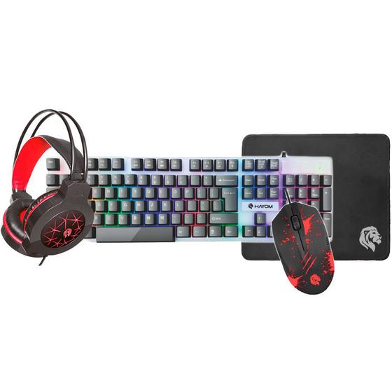 Imagem de Kit gamer hayom  - teclado - mouse - headset - mousepad - tc3220