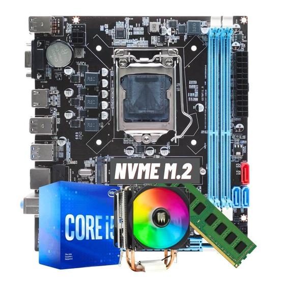 Imagem de  Kit Gamer Intel I5 3470 + 8gb Ddr3 + Cooler Rgb + B75 Gigalan Usb 3.0