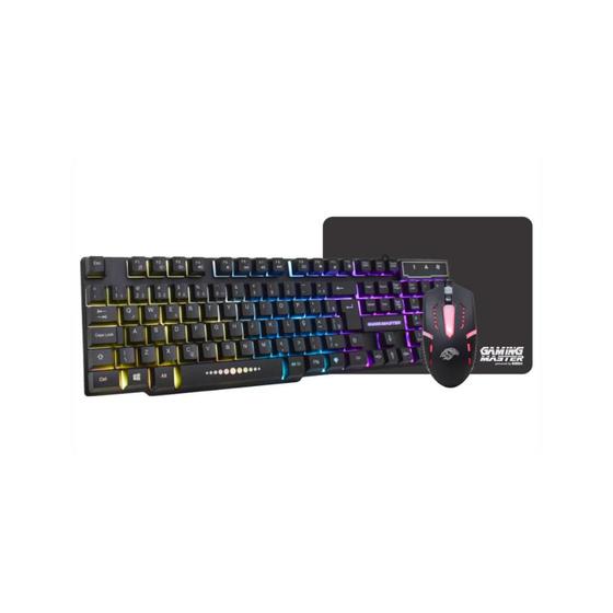 Imagem de Kit Gamer K-Mex 3em1 Km-52 Teclado, Mouse e Mouse Pad