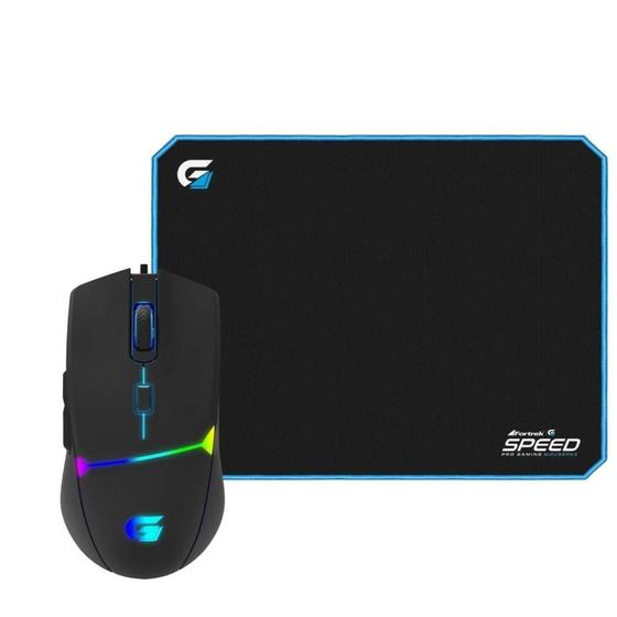 Imagem de Kit Gamer Mouse Crusader Mouse Pad Mpg 101 ul Fortrek