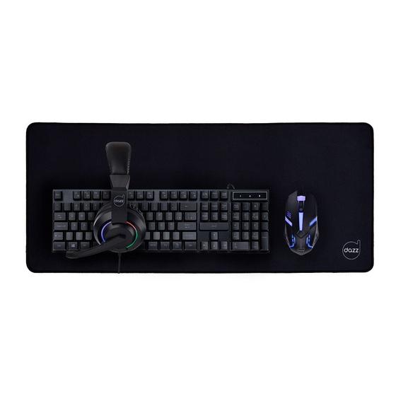 Imagem de Kit Gamer Novacore 4 em 1, Headset, Teclado, Mouse, Mouse Pad, 62000176, MAXPRINT/DAZZ  MAXPRINT/DAZZ