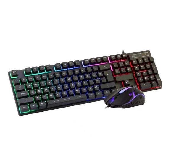 Imagem de kit Gamer Teclado e Mouse Teclado Mecânico Mouse com Sensor Óptico de Alta Precisão