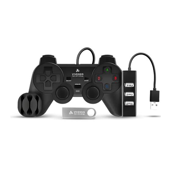 Imagem de Kit Gamer Vivensis VX10 Controle + HUB + Pendrive