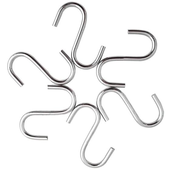 Imagem de Kit Ganchos Em S Com 12 Unidades Para Utensílios De Cozinha