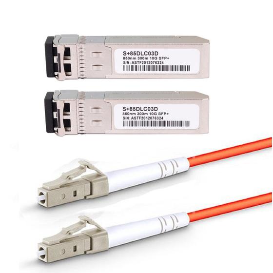 Imagem de Kit Gbic-sfp+ 10g-SR 850nm-300m Duplex-lc+patch Cord