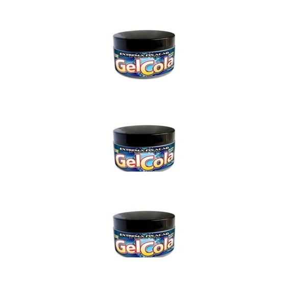 Imagem de Kit Gel Cola Extrema Fixador Silver Line 250g Com 3 Unidades