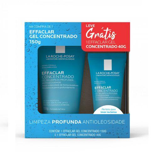 Imagem de Kit gel de limpeza facial la roche-posay effaclar 150g + 40g