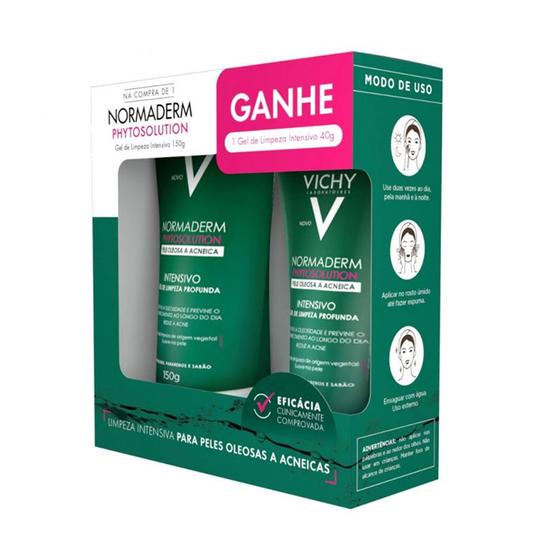 Kit Gel De Limpeza Profunda Facial Vichy Normaderm Phytosolution 150G + 40G é boa?
