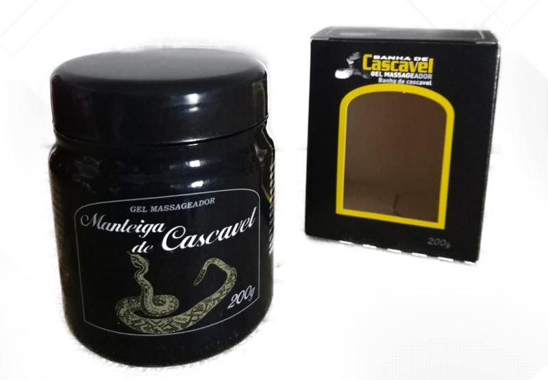 Kit Gel Massageador Banha De Cascavel 200G 24 Unidades Manteiga De Cascavel Cosméticos para