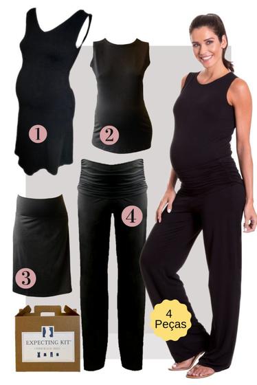 Imagem de Kit Gestante Basic 4 peças com Calça