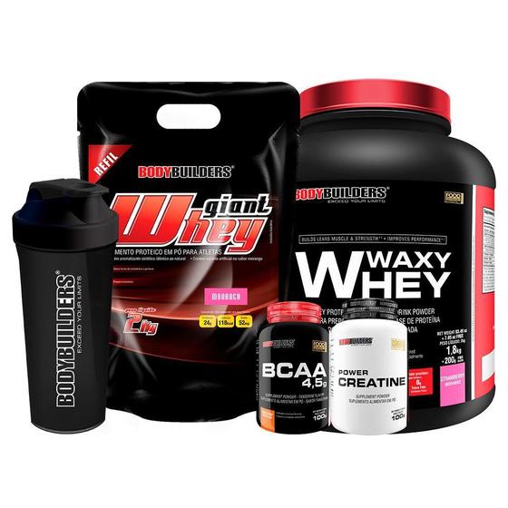 Imagem de Kit Giant Whey Refil 2Kg+ Waxy Whey 2Kg