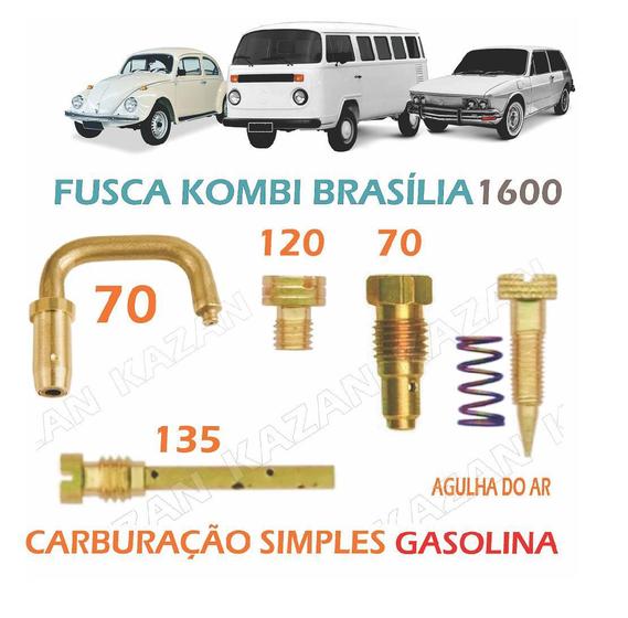 Imagem de Kit Giclagem VW Fusca 1600 - Solex Simples  Novo Kit