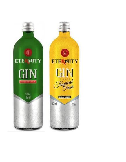 Imagem de Kit Gin Eternity London Dry e Tropical Fruits 950ml cada