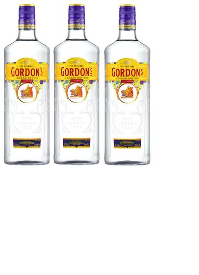 Imagem de Kit Gin Gordon's London Dry 750ml 3 unidades