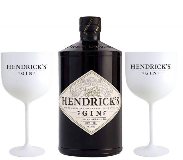 Imagem de Kit Gin Hendricks 750 ml + 2 Taças Personalizadas