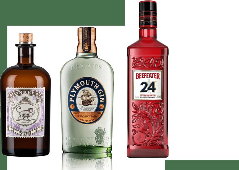 Kit Gin Plymouth Original 750ml + Gin Monkey 47 500ml + Gin Beefeater 24 750ml Menor preço em Kit Gin Plymouth Original 750ml + Gin Monkey 47 500ml + Gin Beefeater 24 750ml