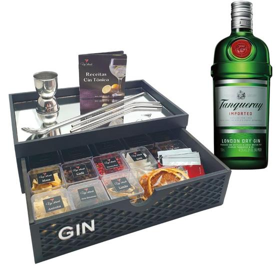 Imagem de Kit Gin Tanqueray 750Ml + Kit Drink 14 Especiarias + Dosador