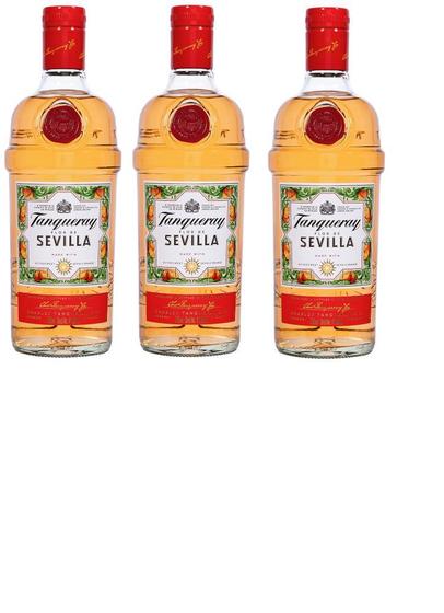 Imagem de Kit Gin Tanqueray Sevilla London Dry 700ML 3 unidades