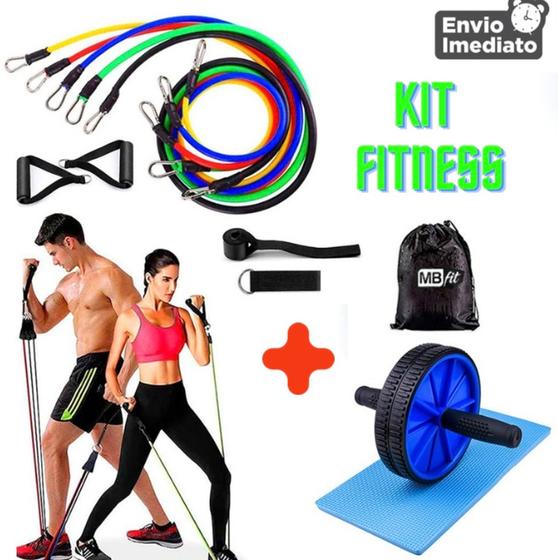 Imagem de Kit Ginástica Treinamento Equipamento Academia Completa Em Casa