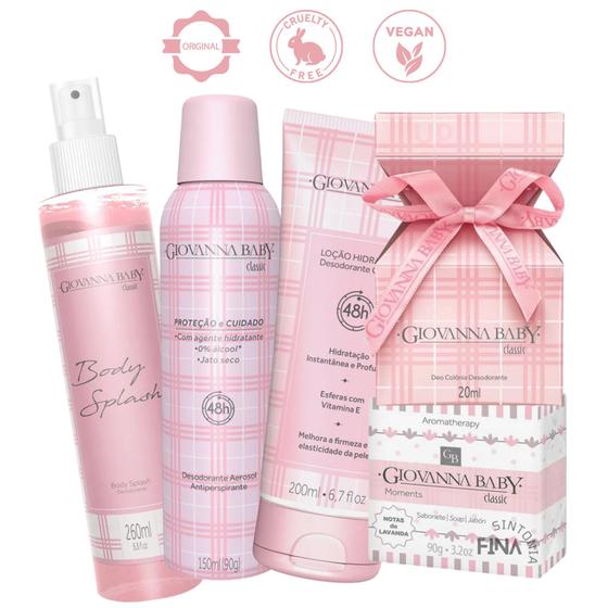 Imagem de Kit Giovanna Baby Body Splash + Deo Colônia + Desodorante Aerosol + Loção Hidratante + Sabonete