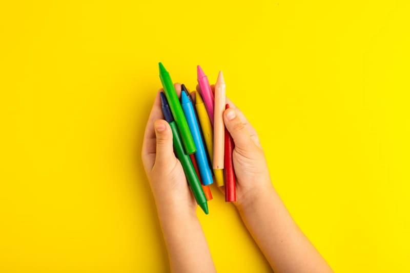 Imagem de Kit giz de cera jumbo 8 cores macio e vibrante escolar