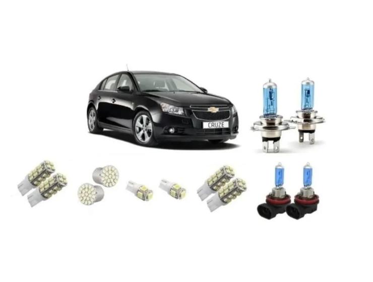 Imagem de Kit Gm Cruze Lampadas Led Farol Milha 2011 2012 2013 2014