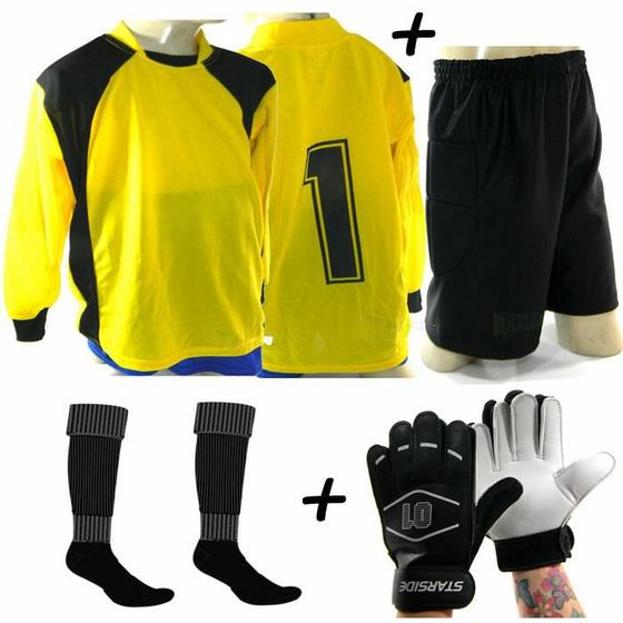 Imagem de Kit Goleiro 4 x 1 Bermuda amr Infantil - TRB