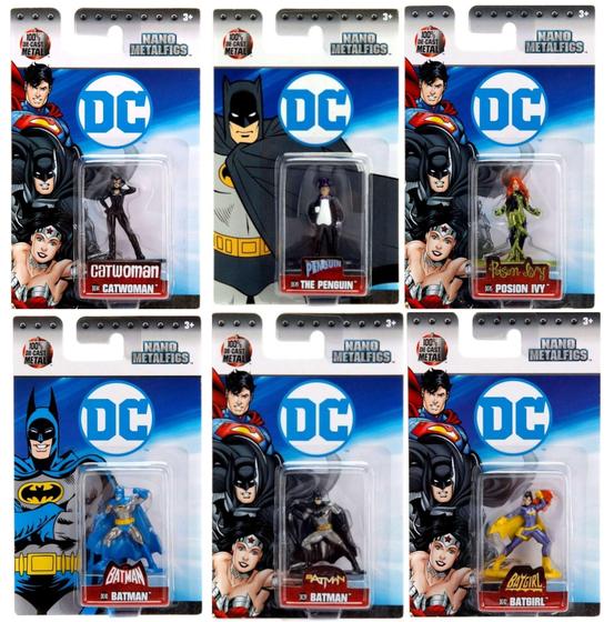 Imagem de Kit Gotham City com 6 Miniaturas Nano Metalfigs Batman