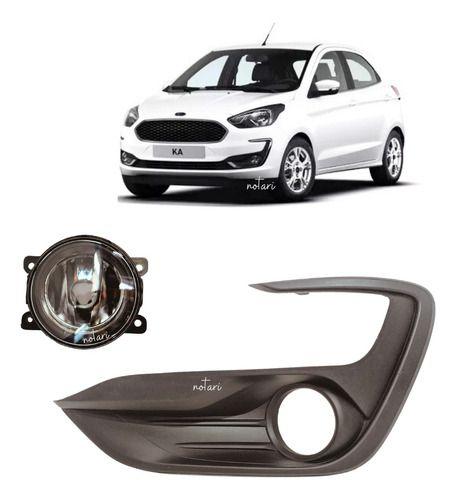 Imagem de Kit Grade Moldura E Farol De Milha Ford Ka 2019 2020 2021 