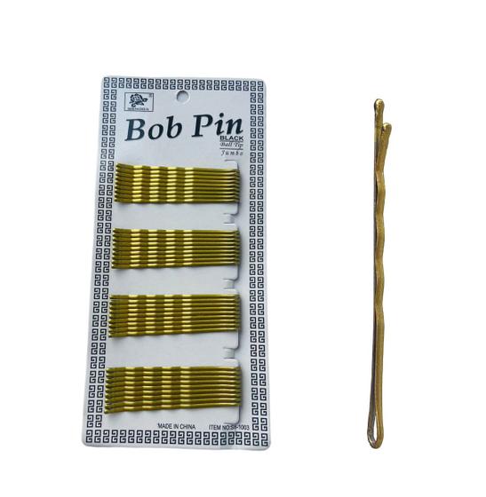 Imagem de Kit Grampo Para Cabelo Dourada 5cm com 36 unidades