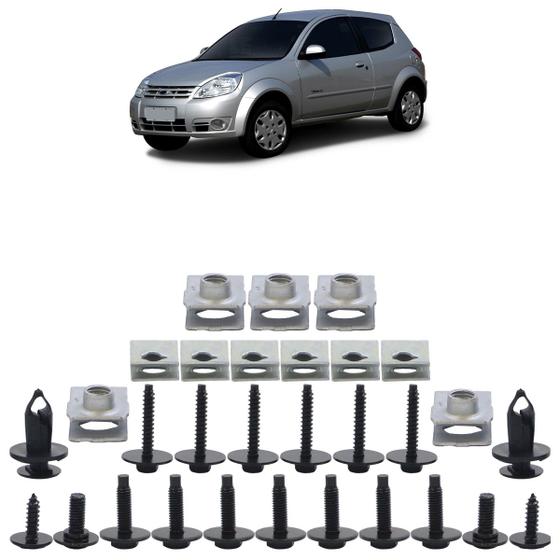 Imagem de Kit Grampo Presilha Parachoque Dianteiro Ka Hatch 2015 A 2021 30 Peças