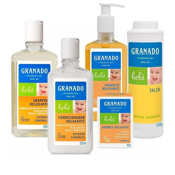 Imagem de Kit Granado Bebê Relaxante Camomila - 05 Produtos