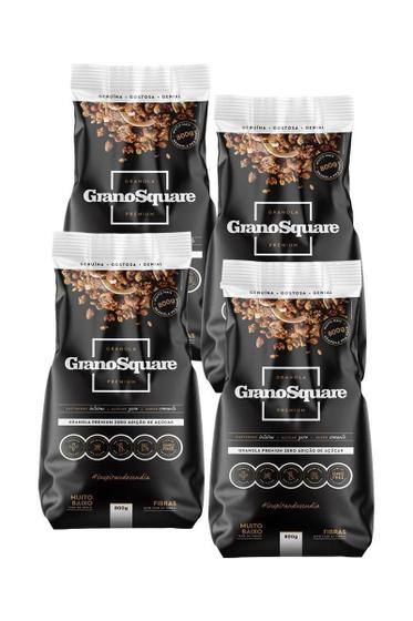 Imagem de Kit Granosquare 4 Granolas Tradicionais Zero Açúcar 800G