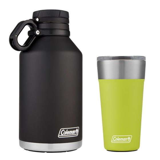 Imagem de Kit Growler e Copo Térmico com Tampa 600ml Light Green Coleman