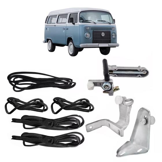 Imagem de Kit Guia Borracha Porta Diant Correr Tras Motor Kombi Carat