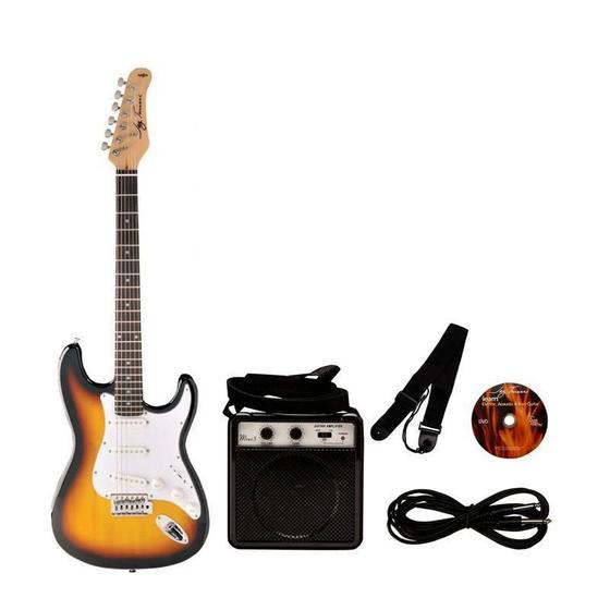 Imagem de Kit Guitarra Mini Amp Jay Turser Jt-300-Sbpak-E Sunburst