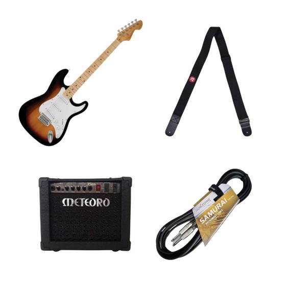 Imagem de Kit Guitarra Vogga + Ampli Meteoro + Correia + Cabo 5M