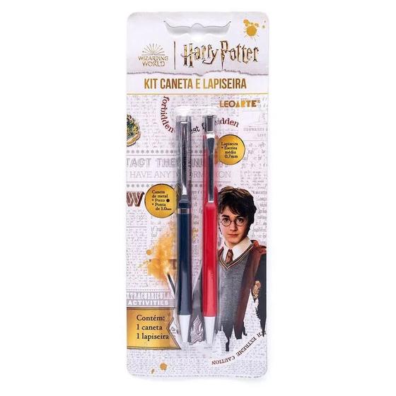 Imagem de Kit Harry Potter C/1 Caneta e 1 Lapiseira - LeoArte