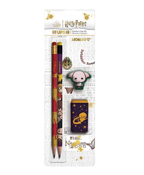 Imagem de Kit Harry Potter com 2 Lápis/Apontador/Borracha - Leonora