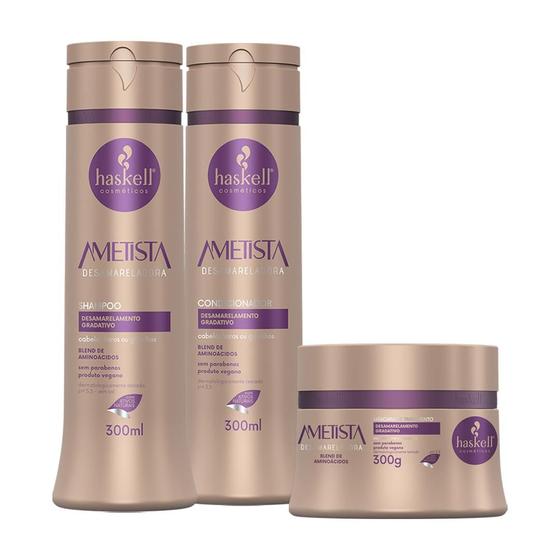 Imagem de Kit Haskell Ametista Para cabelos loiros e grisalhos 300ml