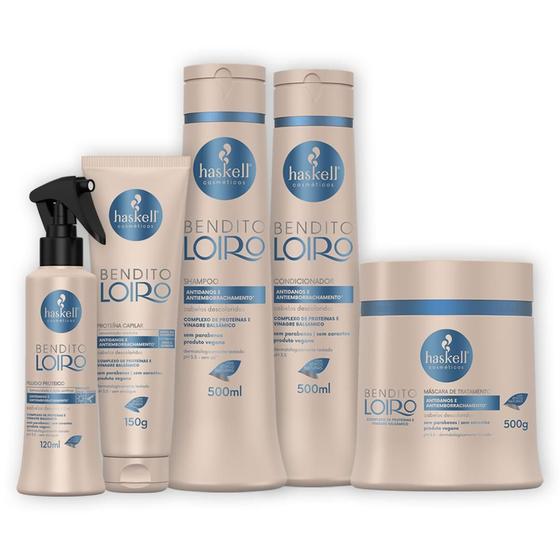 Imagem de Kit Haskell Bendito L. reconstruir o cabelo descolorido 500