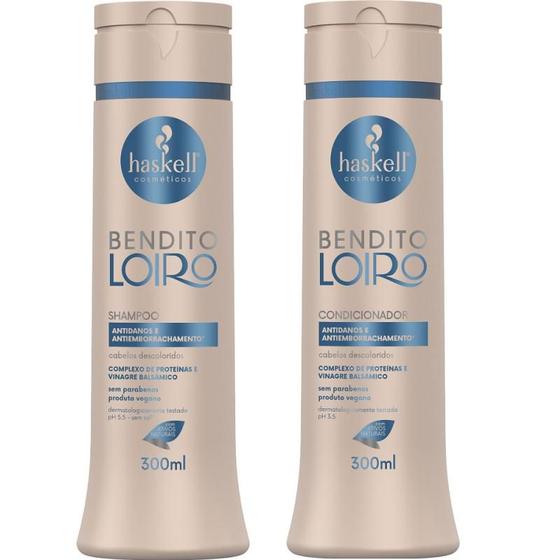 Imagem de Kit Haskell Bendito Loiro Shampoo 300ML + 1 Condicionador 300ML