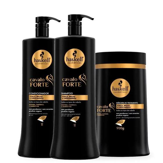 Imagem de Kit Haskell Cavalo Forte 3 Produtos 1 Litro