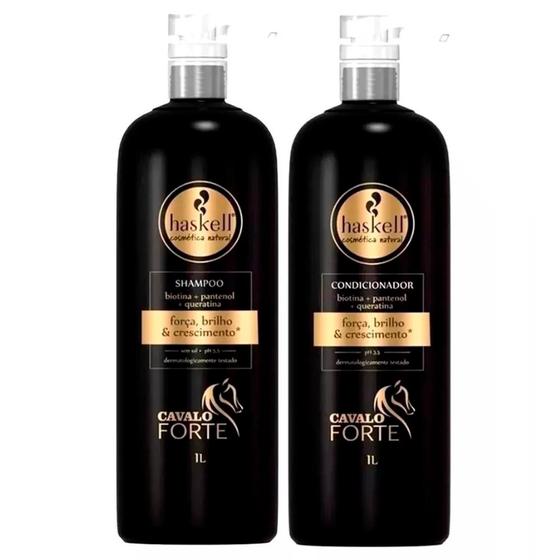 Imagem de Kit Haskell Cavalo Forte Shampoo + Condicionador 1L