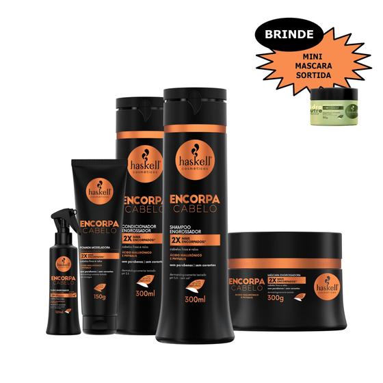 Imagem de Kit Haskell Encorpa Cabelo 300ml Completo Mimo