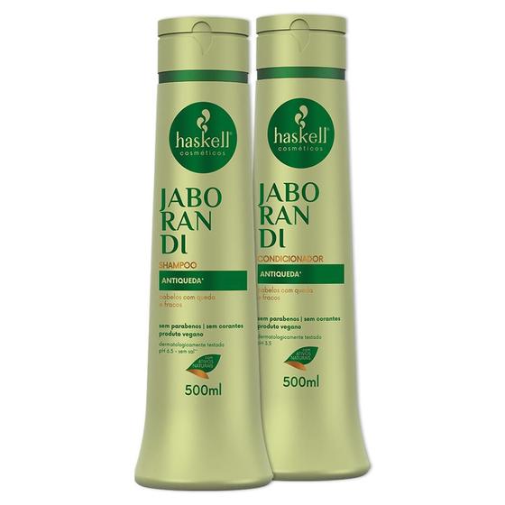Imagem de Kit Haskell Jaborandi Para cabelos fracos e com quedas 500ml