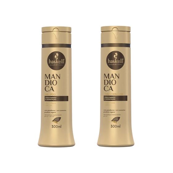 Imagem de Kit Haskell Mandioca Shampoo 300ml + Cond 300ml